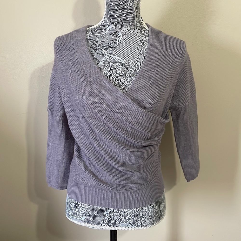 Long Sleeve Wrap Sweater